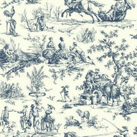 York Seasons Toile Wallpaper (Double Roll)