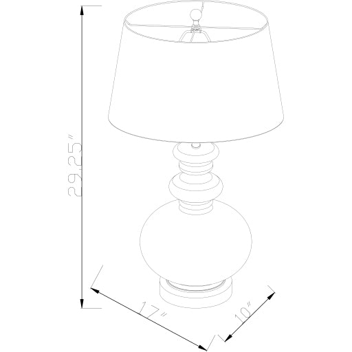 Surya Ivette IVT-001 Table Lamp-Lighting-Exeter Paint Stores