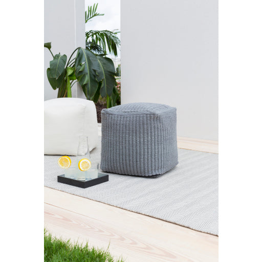 Surya Stafford Collection Multi-Color Pouf-Poufs-Exeter Paint Stores
