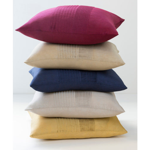 Surya Solid Pleated HH-022 Pillow Cover-Pillows-Exeter Paint Stores