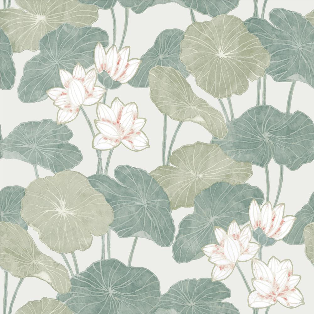 Lily Pad Peel & Stick Wallpaper-Exeter Paint Stores