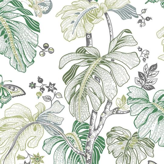 Boho Palm Peel and Stick Wallpaper Roll RMK11584RL-Exeter Paint Stores