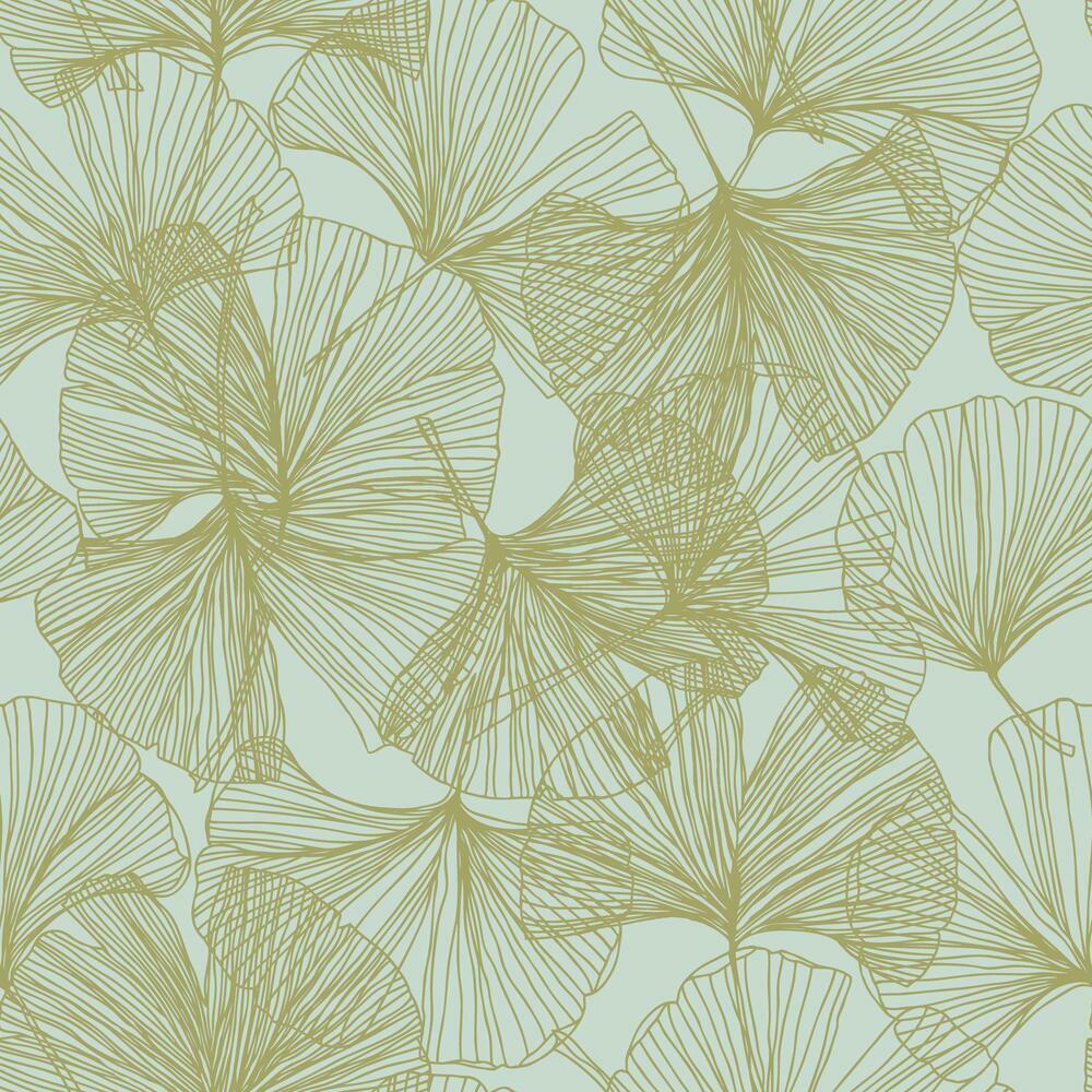 Ginkgo Leaves Peel and Stick Wallpaper-Exeter Paint Stores