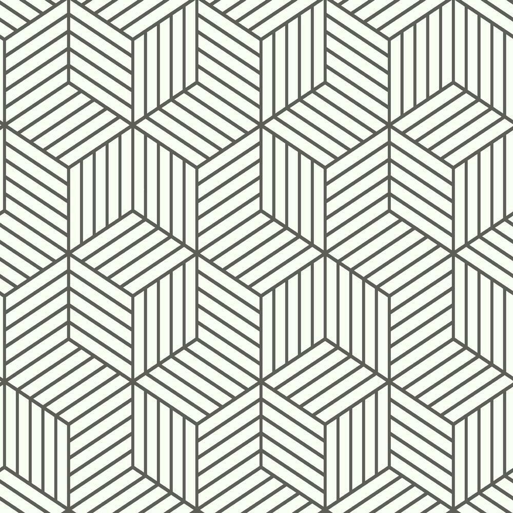 Striped Hexagon Peel & Stick Wallpaper-Exeter Paint Stores