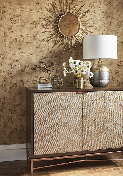 Thibaut Burlwood Block Wallpaper (Double Roll)