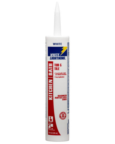 White Lightning Tub and Tile Caulk