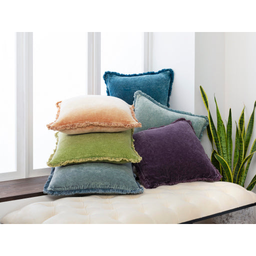 Surya Washed Cotton Velvet WCV-002 Pillow Cover-Pillows-Exeter Paint Stores