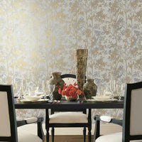 York Shimmering Foliage Wallpaper (Double Roll)