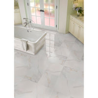 Adella Calacatta 18''x18'' Porcelain Tile-Exeter Paint Stores