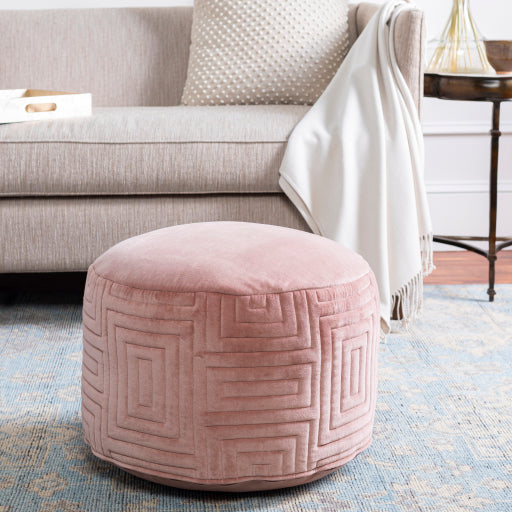 Surya Arianna AIPF-001 Collection Multi-Color Pouf-Poufs-Exeter Paint Stores