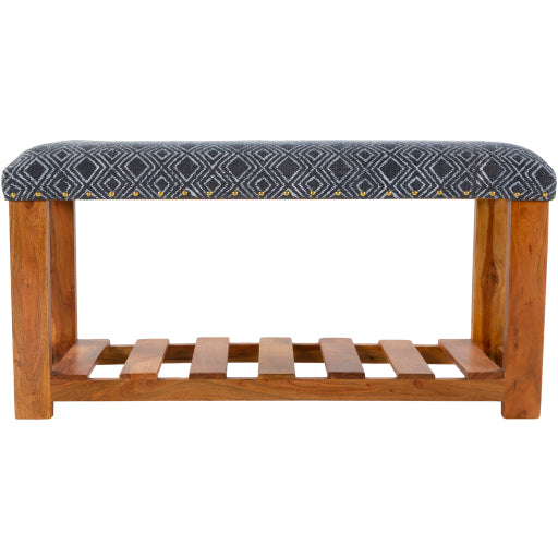 Surya Avigail AVG-001 Upholstered Bench-Accent Furniture-Exeter Paint Stores