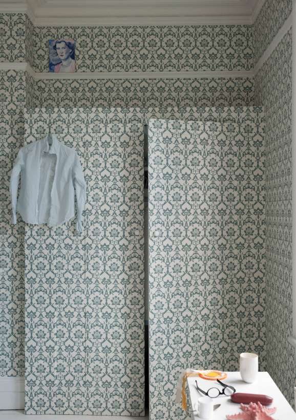 Farrow & Ball Wallpaper Brocade-Exeter Paint Stores
