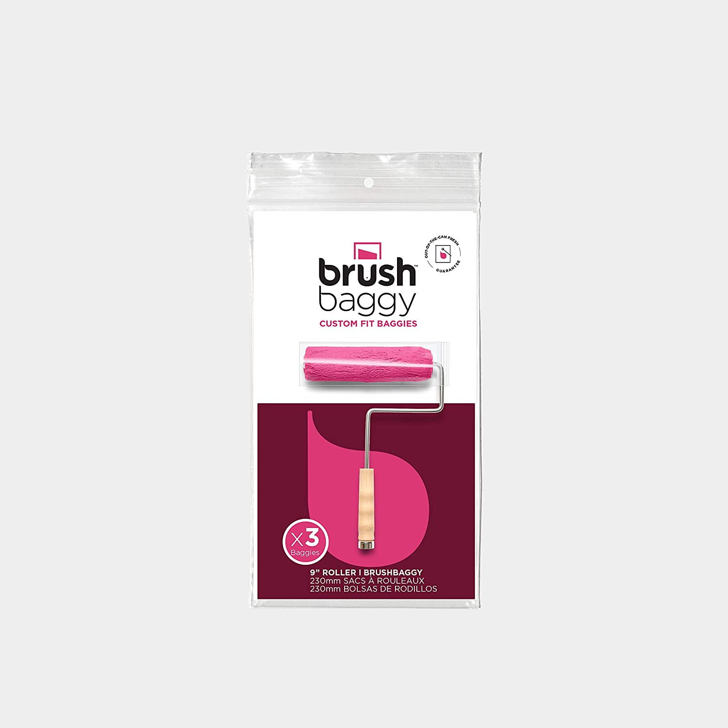 brush baggy 9" roller cover 3pk -00012-Exeter Paint Stores