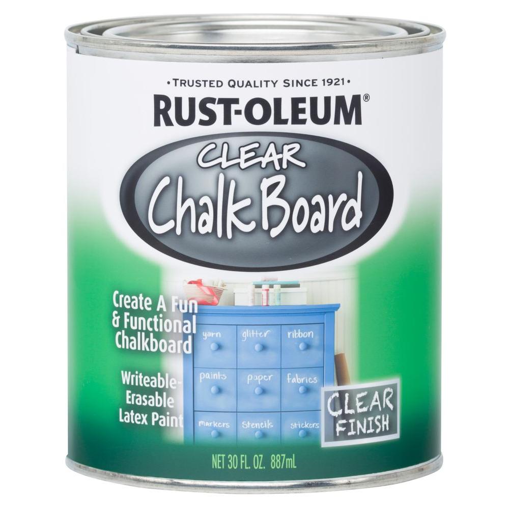 Rust-oleum chalk board quart clear 27383