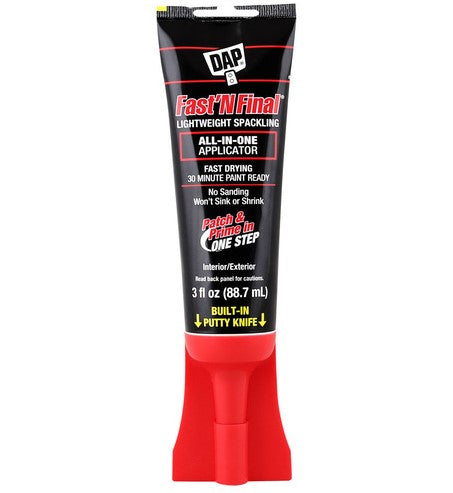 Dap fast n final lightweight spackle 3oz 12321-Exeter Paint Stores