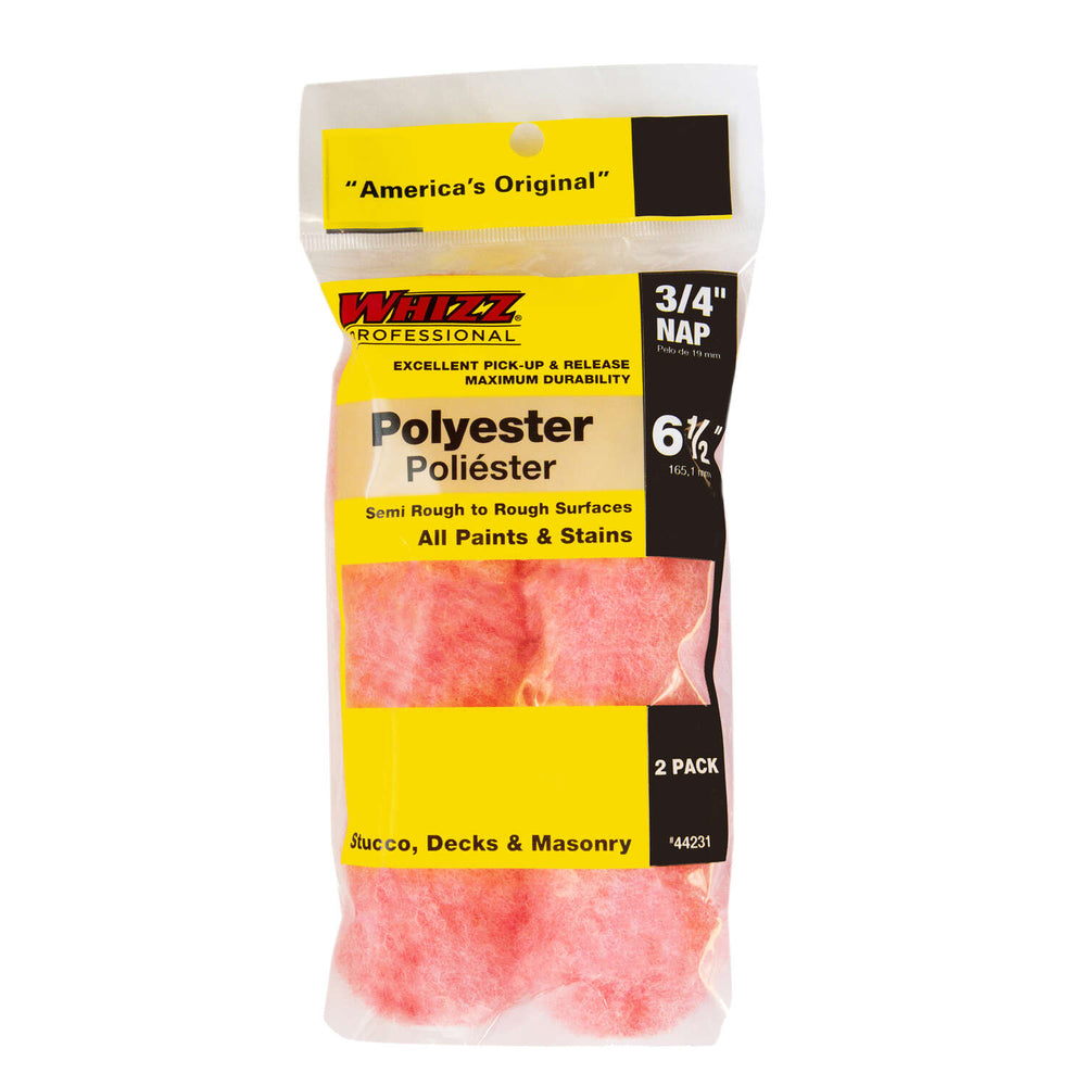 Whizz Polyester 3/4"nap 6.5" long 2pk