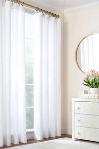 Lush Linen White Curtain Panel