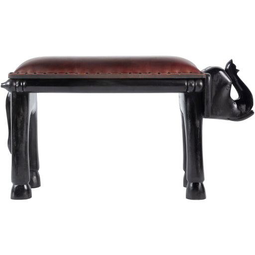 Surya Haathi HAA-002 Upholstered Bench-Accent Furniture-Exeter Paint Stores