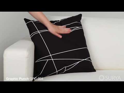 Surya Graphic Punch GPC-004 Pillow Cover