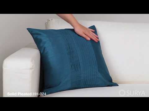 Surya Solid Pleated HH-024 Pillow Cover