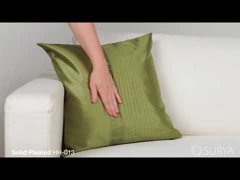 Surya Solid Pleated HH-013 Pillow Cover