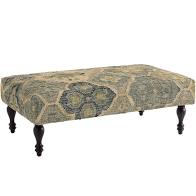 PALI EVERGREEN TURNED TOBACCO LEG RUG OTTOMAN-Exeter Paint Stores