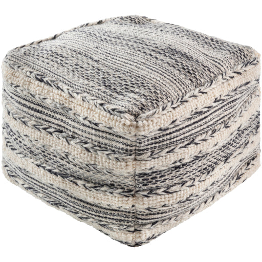 Surya Kimba KBPF-001 Collection Multi-Color Pouf-Poufs-Exeter Paint Stores