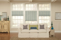 Fabric Roman Shades-Exeter Paint Stores
