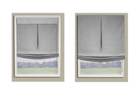 Fabric Roman Shades-Exeter Paint Stores