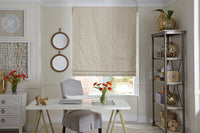 Fabric Roman Shades-Exeter Paint Stores