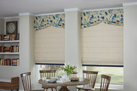 Fabric Roman Shades-Exeter Paint Stores