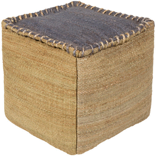 Surya Tonga Collection Multi-Color Pouf-Poufs-Exeter Paint Stores