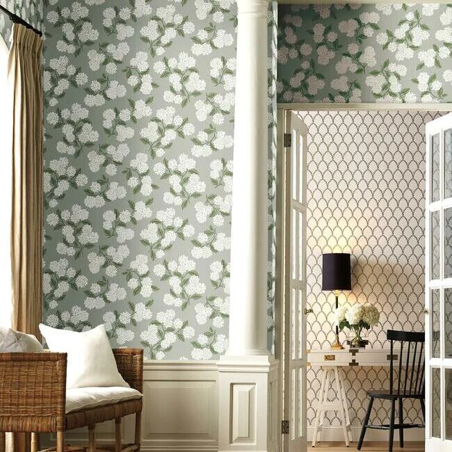 York Rifle Co. Hydrangea Wallpaper