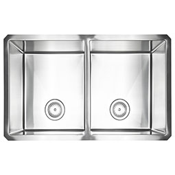 Handcrafted Stainless Steel Double Bowl Sink 16G 50/50-3219