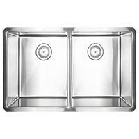 Handcrafted Stainless Steel Double Bowl Sink 16G 50/50-3219