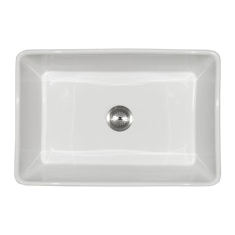 Fireclay Farmhouse White Single Bowl Sink 3020