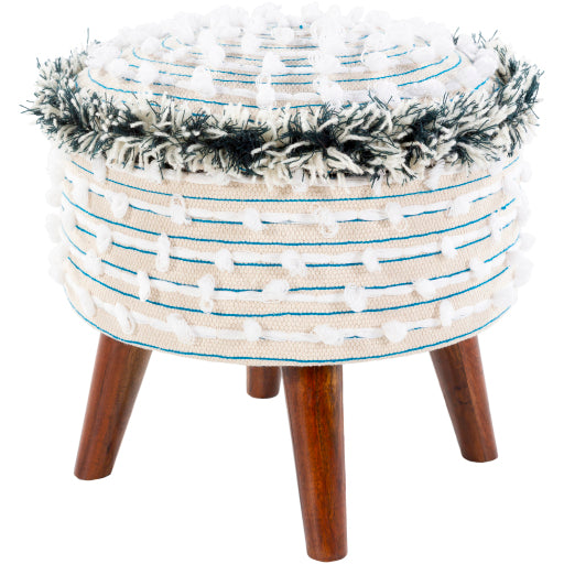 Surya Snow SWN-001 Storage Stool-Accent Furniture-Exeter Paint Stores
