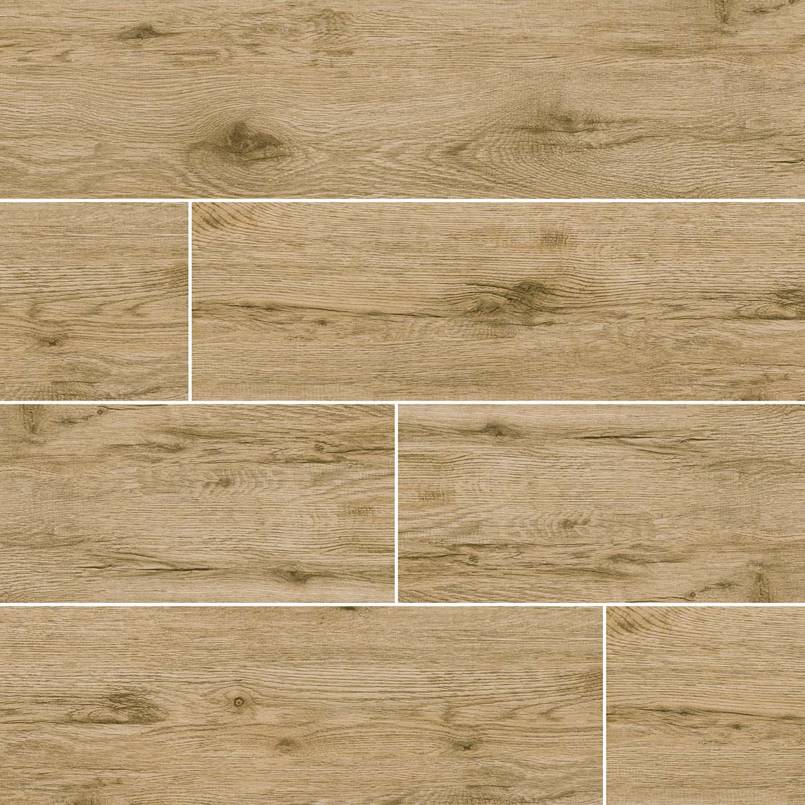 Celeste Taupe Wood Look 8''x40'' Ceramic Tile-Exeter Paint Stores