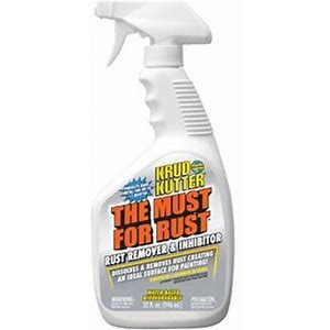 Rust Remover and Inhibitor: Trigger Spray Bottle, 32 oz Container Size, Ready to Use
