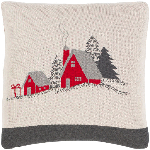 Surya Very Merry VMY-001 Pillow Cover-Pillows-Exeter Paint Stores