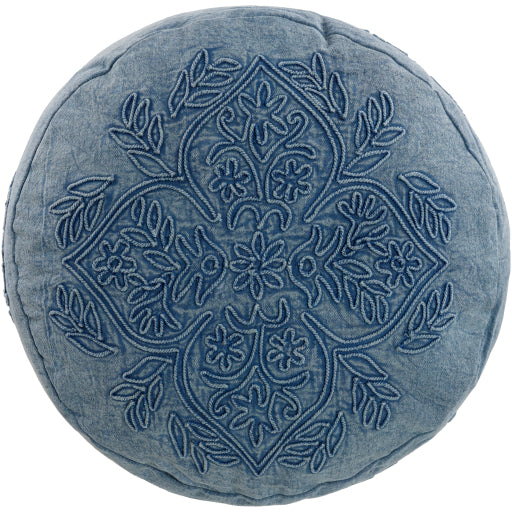 Surya Wedgemore Collection Multi-Color Pouf-Poufs-Exeter Paint Stores