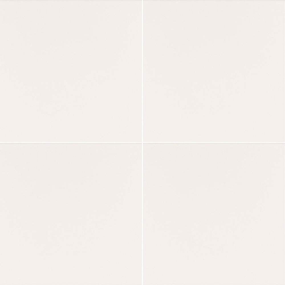 Adella White 18''x18'' Porcelain Tile-Exeter Paint Stores