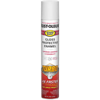 24 oz. Turbo Spray System Gloss White Spray Paint-Exeter Paint Stores