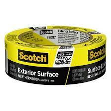 Scotch yellow exterior surface tape