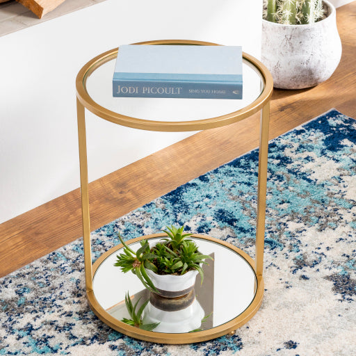 Surya Yvonne YVN-001 End Table-Accent Furniture-Exeter Paint Stores