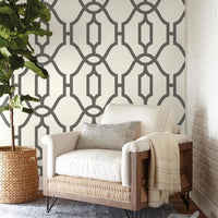 Woven Trellis Sure Strip Wallpaper ME1550-Exeter Paint Stores